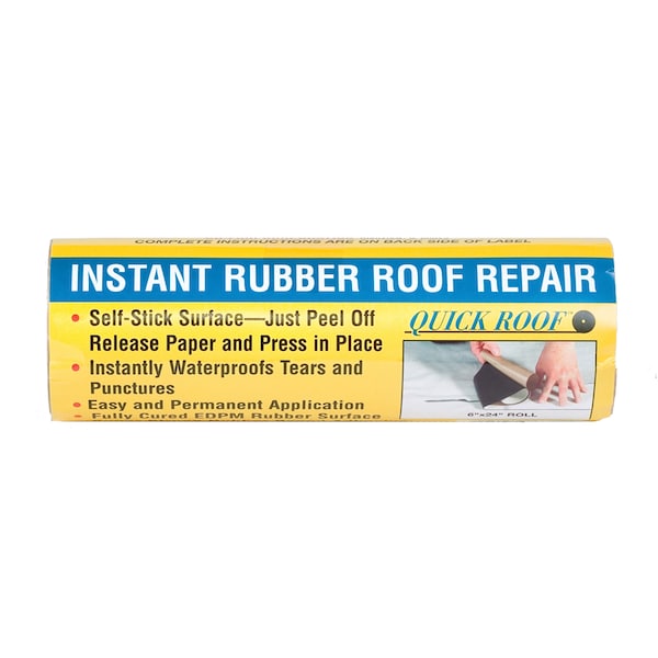 Cofair Products Cofair Products RQR624 Quick Roof Rubber Roof Repair Tape - 6" x 24", Patch Kit - RQR624
