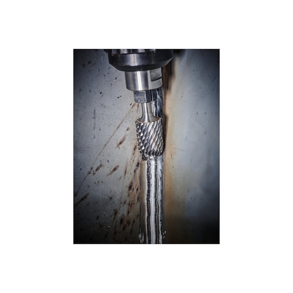 Pferd Carbide Bur - Cylind. Radius End, STEEL Cut - 5/8" x 1" x 1/4" Shank - SC-6 - 24478