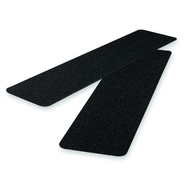 Condor Anti-Slip Tread Polyester 80 Grit Size, Black, 6" W x 2 ft. L, 28 mil Thick - GRAN13537