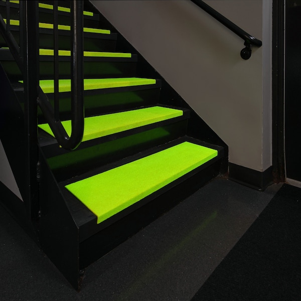 Pig TuffGrit Step Cover with Fine Grit, Glow in the Dark Yellow - FLM3023-GDY