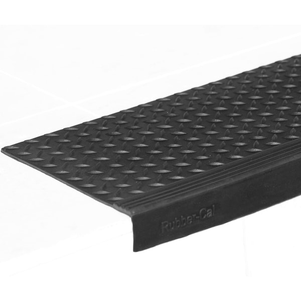Rubber-Cal "Diamond-Plate Commercial" Step Mat - 10" x 48" - 6pack - 10-104-014P
