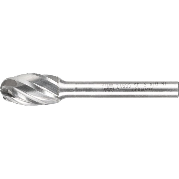 Pferd Carbide Bur - Oval Shape, ALU Cut - 1/2" x 7/8" x 1/4" Shank - SE-5 - 24655
