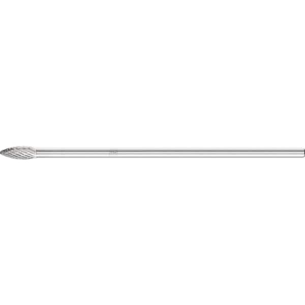 Pferd Carbide Bur - Flame Shape, DBL Cut - 5/16" x 3/4" x 1/4" Ext. Shank - SH-2L6 - 26162