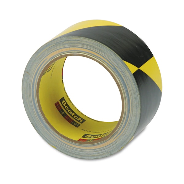 3M Safety Stripe Tape, 2" x 108 ft, Black/Yellow - 5702