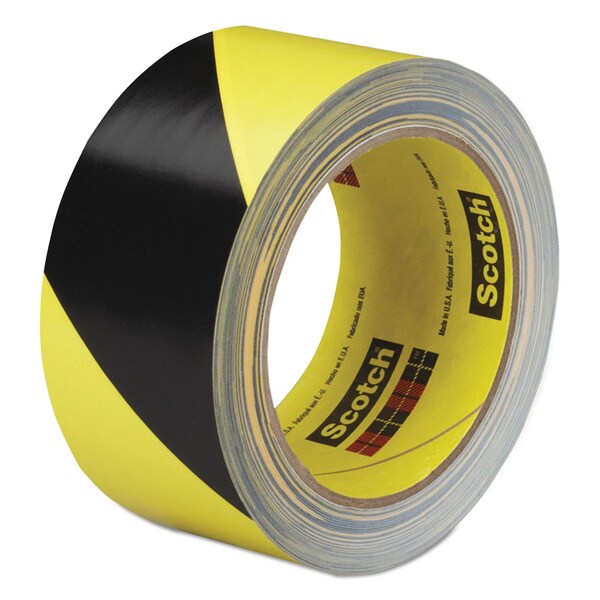 3M Safety Stripe Tape, 2" x 108 ft, Black/Yellow - 5702