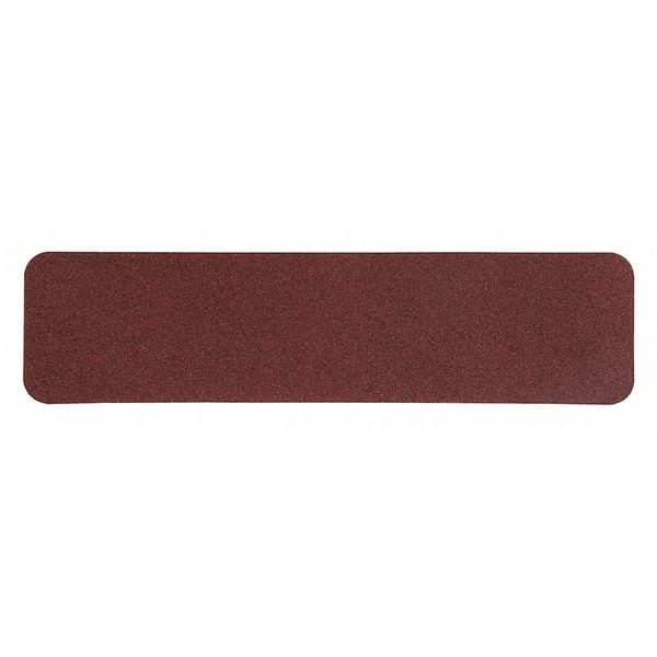 Jessup Safety Track Commercial Grade Anti Slip Grit Tread Aluminum Oxide, Adhesive: Acrylic Brick Red, 6" W x 24" L - 3340-6X24