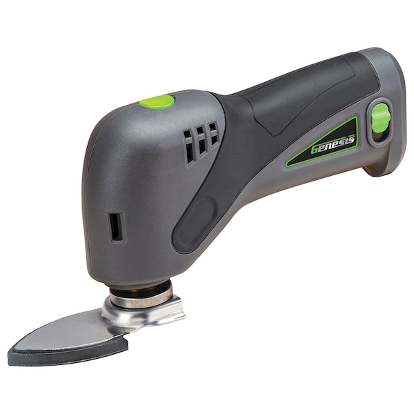 Genesis 8-Volt Li-Ion Cordless Oscillating Tool with Battery Pack, Charger, and Sandpaper - GLMT08B