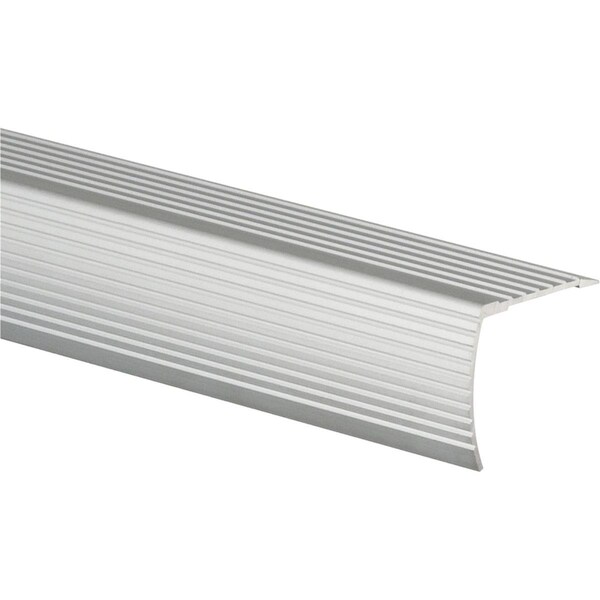Swivel 1-0.12 x 36 in. Frost King Stairnose, Satin Silver - SW3238239