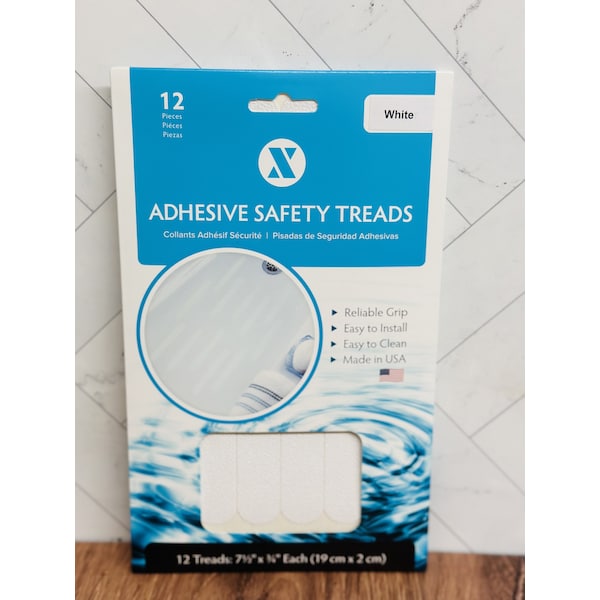 Slip-Ex Safety Treads White, 5 in W x 9 in L - 3620