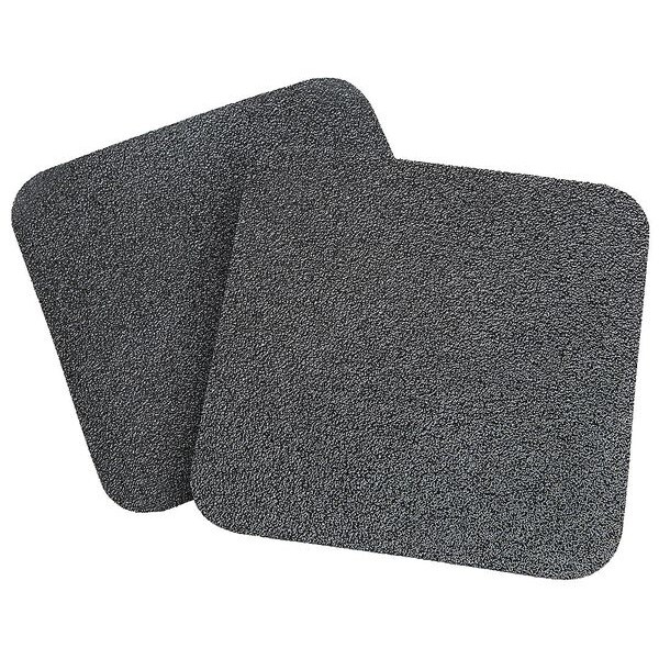 3M Anti-Slip Tread Mineral Coated; Substrate: Plastic Film 60 Grit Size, Black, 5-1/2" W x 5-1/2" L - 610-5.5