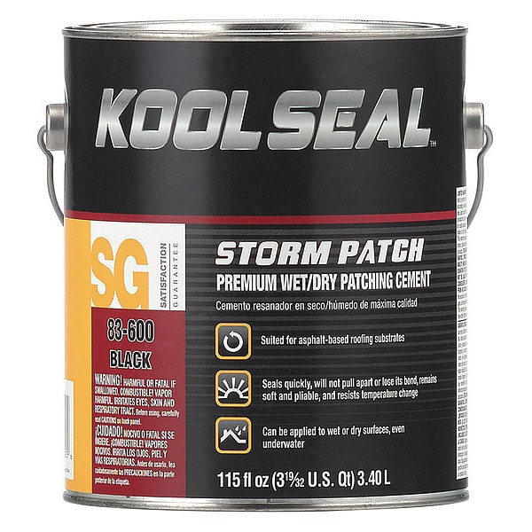 Kool Seal Roof Repair, 1 gal, Can, Black - KS0083600-16