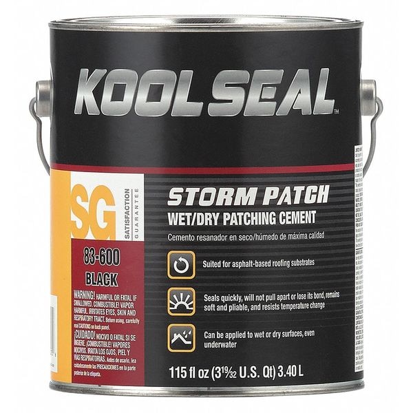 Kool Seal Roof Repair, 1 gal, Can, Black - KS0083300-16