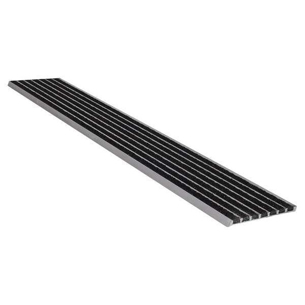 Wooster Products Stair Nosing Extruded Aluminum Black, 60 in W x 1/4" Thick - 141BLA5