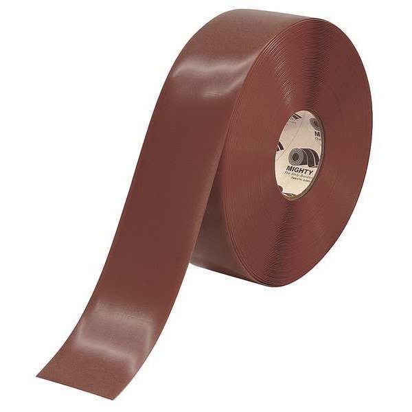 Mighty Line Safety Floor Tape Vinyl Brown, 3" W x 100 ft. L, 50 mil Thick - 3RBRN
