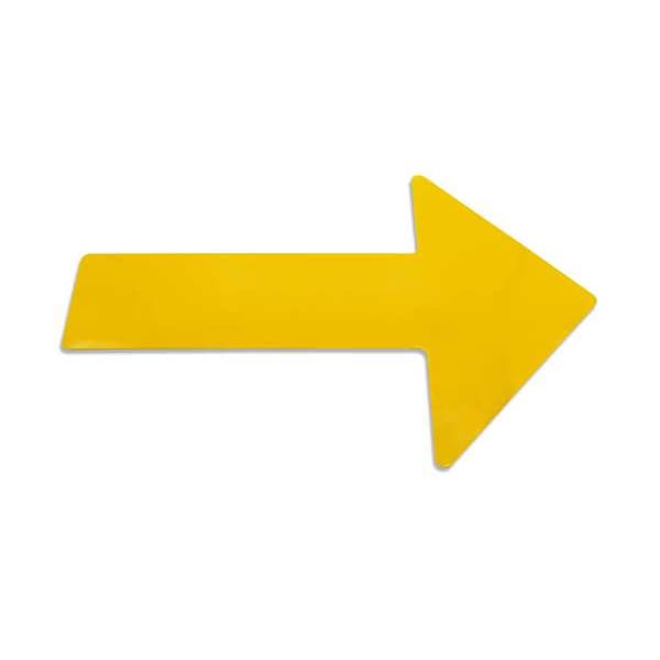 Mighty Line Floor marking, Yellow, 10x15in, Arrow, PK20 - ARROW15Y