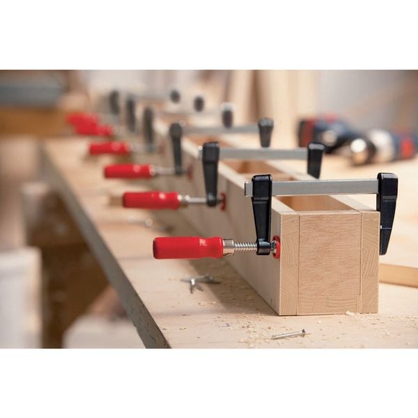 Bessey 6 in Bar Clamp, Wood Handle and 2 in Throat Depth - LM2.006