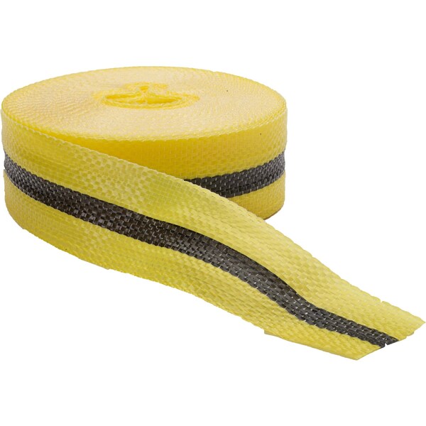 Mutual Industries Woven Barricade Tape Black/Yellow, 2" W x 50 yd. L - M17780-41091-2000