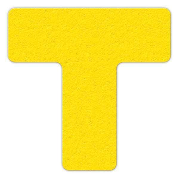 Incom Workplace Floor Organization Marker Vinyl Film Yellow, 6" W x 6" L, 0.58 mil Thick - LM130Y