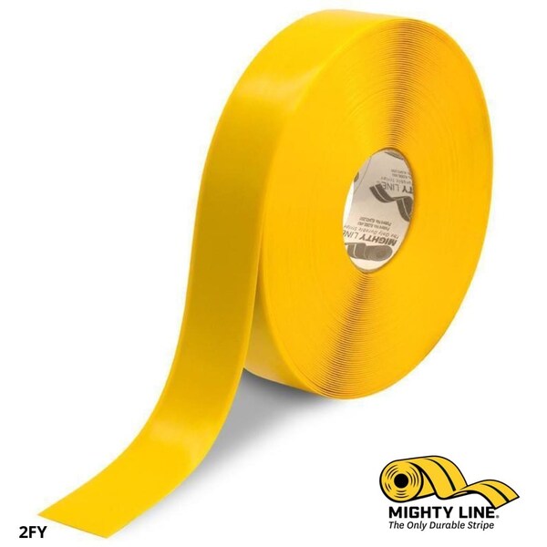 Mighty Line Freerzer Tape PVC Yellow, 2" W x 100 ft. L - 2FY