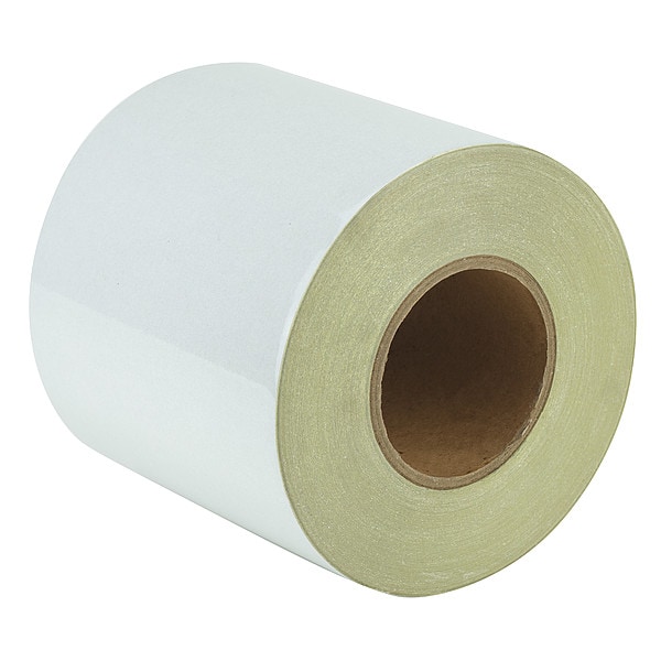 Zoro Select Reflective Safety Tape Vinyl White, 6" W x 50 yd. L, 5.5 mil Thick - RF9WT