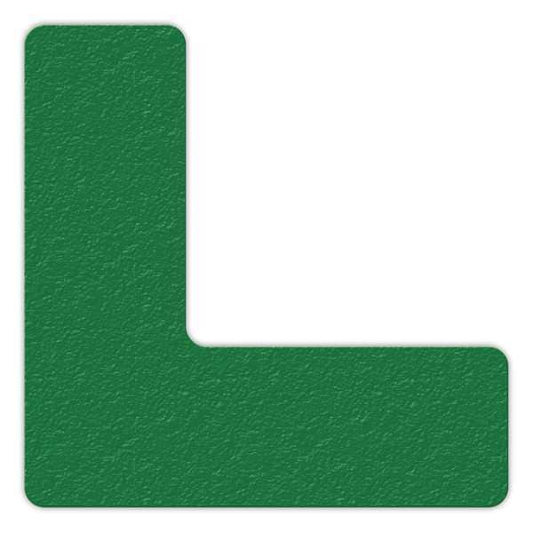 Incom Workplace Floor Organization Marker Vinyl Film Green, 6" W x 6" L, 0.58 mil Thick - LM110G