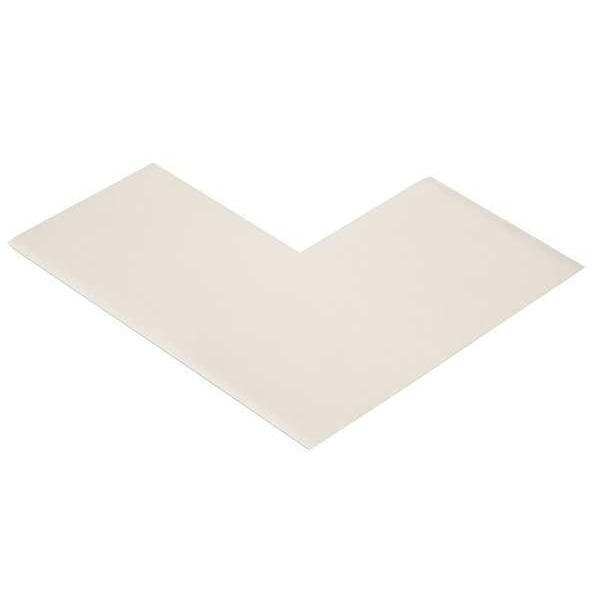 Mighty Line Floor Marking Tape Vinyl White, 3" W x 6" L, 50 mil Thick - ANGLE3W