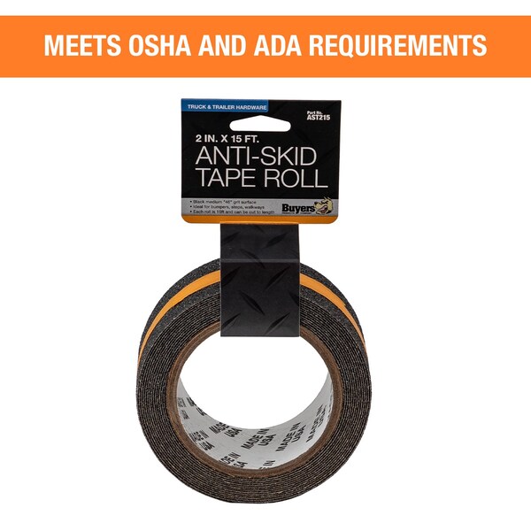 Buyers Products Anti-Skid Tape - 2 Inch Wide x 15 Foot Roll - AST215