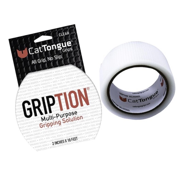 Cattongue Grips CatTongue Grips Gription Clear Anti-Slip Tape 2 in. W X 10 ft. L 1 pk - UC18-00161