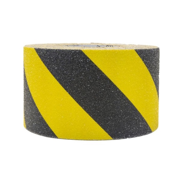 Flex-Tred AntiSlip Safety Tape - 4 X 60 ft / Yellow/Black Striped-Roll - YBS.0460.R
