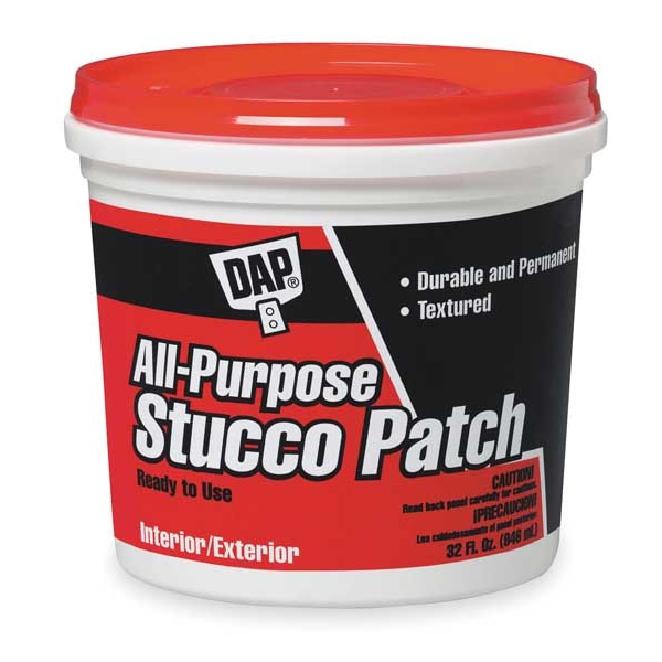 Dap All-Purpose Stucco Patch, 1 gal, Tub, White, All-Purpose - 60590