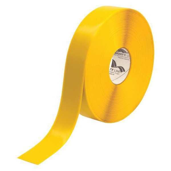 Mighty Line Deluxe Safety Tape PVC Yellow, 2" W x 100 ft. L, 60 mil Thick - T92100Y