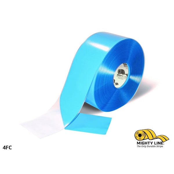 Mighty Line Floor Tape PVC Clear, 4" W x 100 ft. L, 50 mil Thick - 4FC