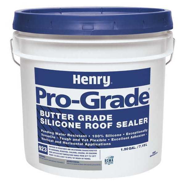 Henry Roofing Sealant, 1.9 gal, Pail, White - PG923W120
