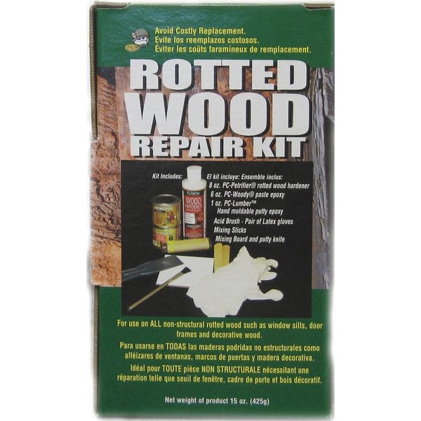 Pc Products Wood Repair Kit, Box, Brown, PC-Rotter Wood Repair Kit - 84113