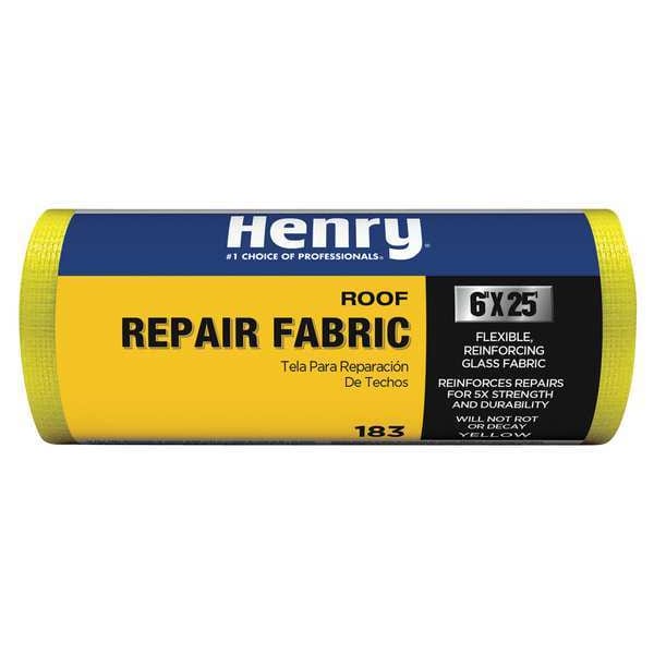 Henry Roof Repair Fabric, 6 in x 25 ft, Roll, Yellow - HE183196