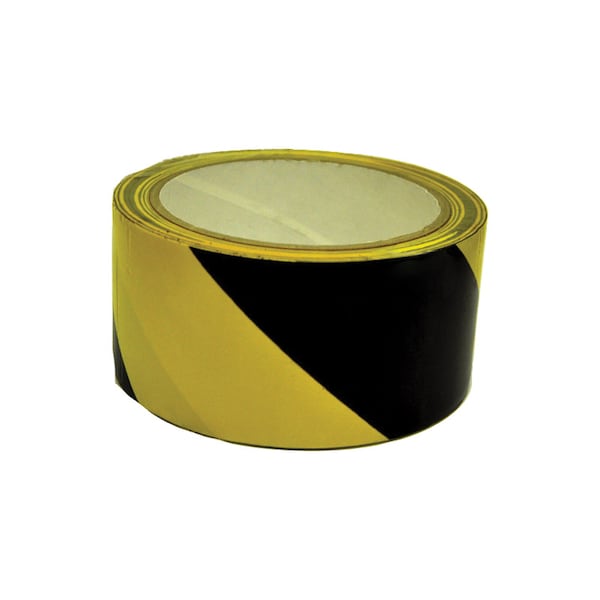 C.H. Hanson C.H. Hanson 54 ft. L X 2 in. W Plastic Stripe Floor Marking Tape Black/Yellow - 15045