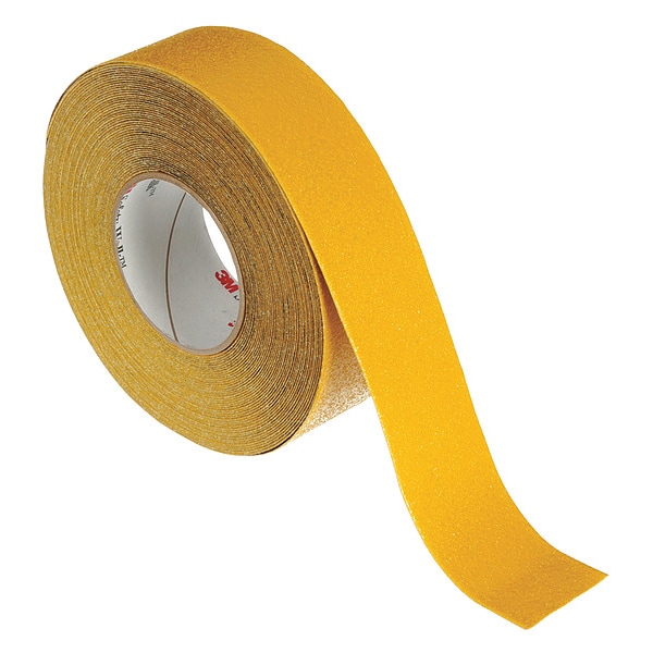 3M Anti-Slip Tape Mineral 60 Grit Size, Yellow, 2" W x 60 ft. L, 0.036 in Thick - 530-2X60