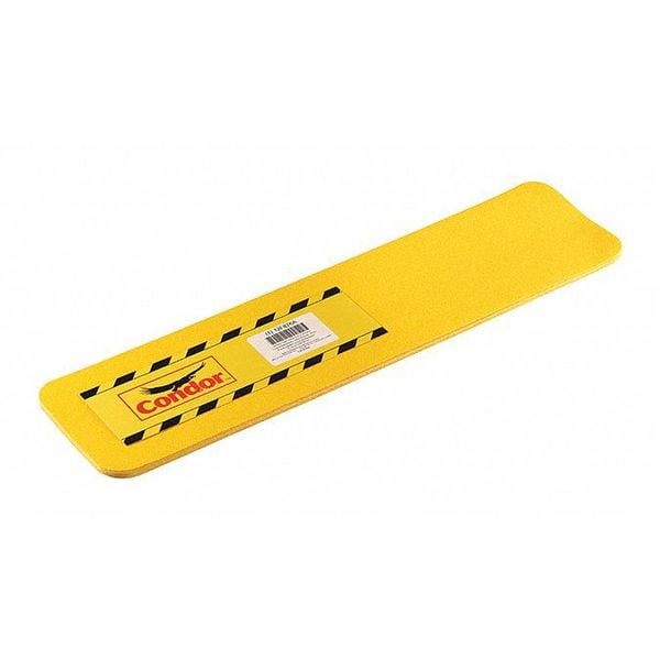 Condor Anti-Slip Tread Polyurethane 60 Grit Size, Yellow, 6" W x 2 ft. L, 33 mil Thick - GRAN12745