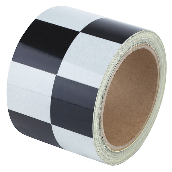 Zoro Select Floor Marking Tape vinyl 3 in W x 5.5 mil Thick - ZRS3BW-CH