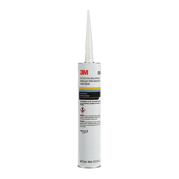 3M Fast Cure Glass Urethane, 10.5 fl. oz, Cartridge, Black - 08690