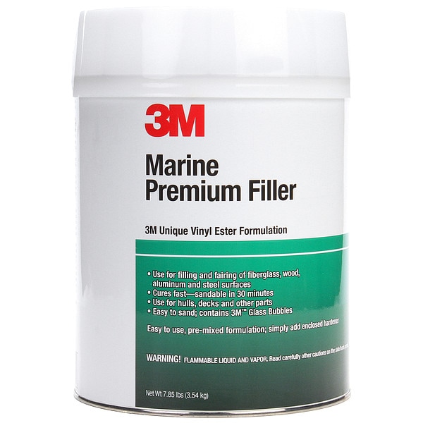 3M Marine Premium Filler, 1 gal, Can, Blue, Light Beige, Marine Premium - 46006