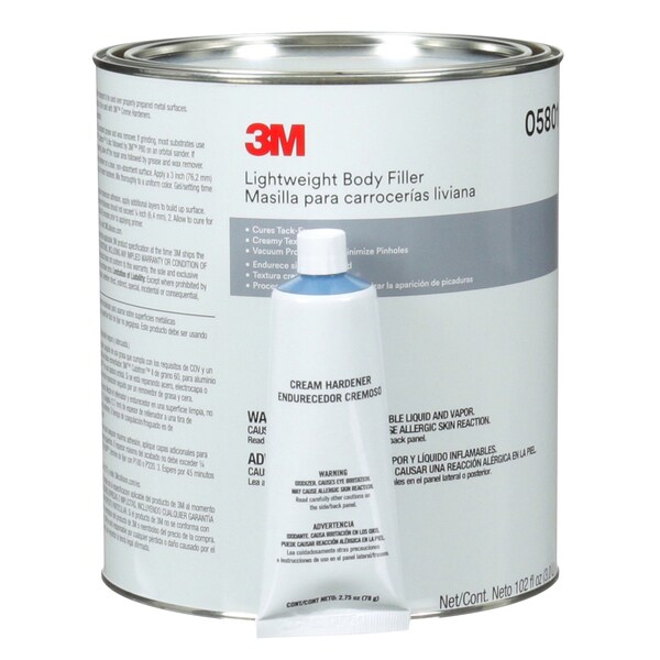 3M Lightweight Body Filler, 05801, 1 gal, 4 per case - 7000045748