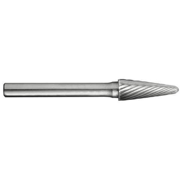 Cle-Line 3/8x1/4 Hardened Steel Shank Standard Cut Carbide SL-3L6 Cle-Line 1852 Included Angle Bur - C17821
