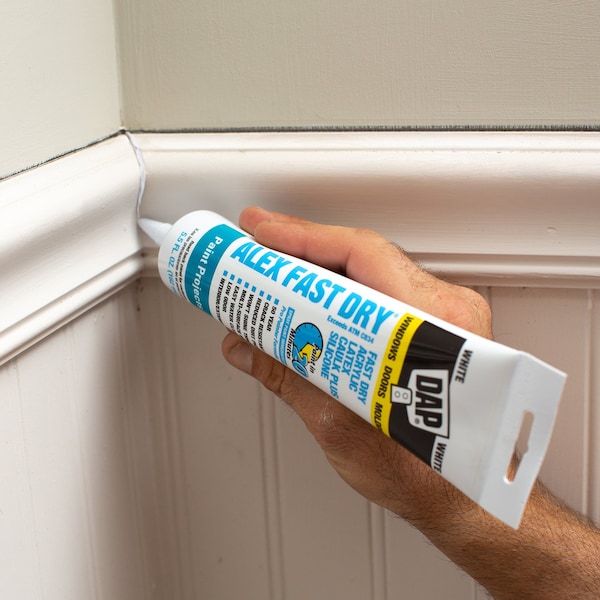 Alex Fast Dry Acrylic Latex Caulk Plus Silicone 5.5 FL OZ White - 7079818408