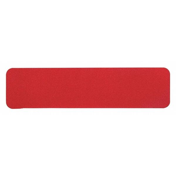 Jessup Safety Track Commercial Grade Anti Slip Grit Tread Aluminum Oxide, Adhesive: Acrylic Safety Red, 6" W x 24" L - 3315-6X24