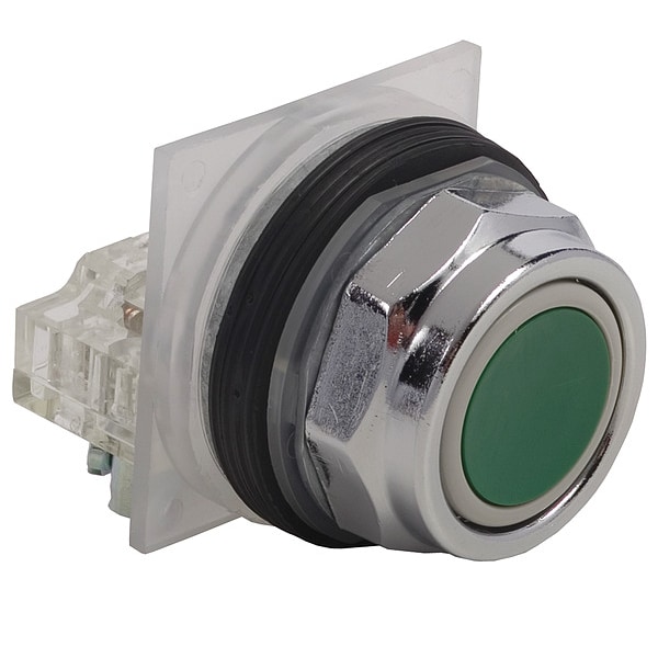 Botón de presión Schneider Electric, 30 mm, 1 NA/1 NC, 1NC, 1NO, Verde - 9001KR1GH5Y238