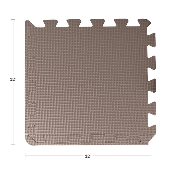 Stalwart Foam Floor Tiles - 20sqft Soft Baby Play Mat - Interlocking Puzzle Mat by Neutral - 75-6407
