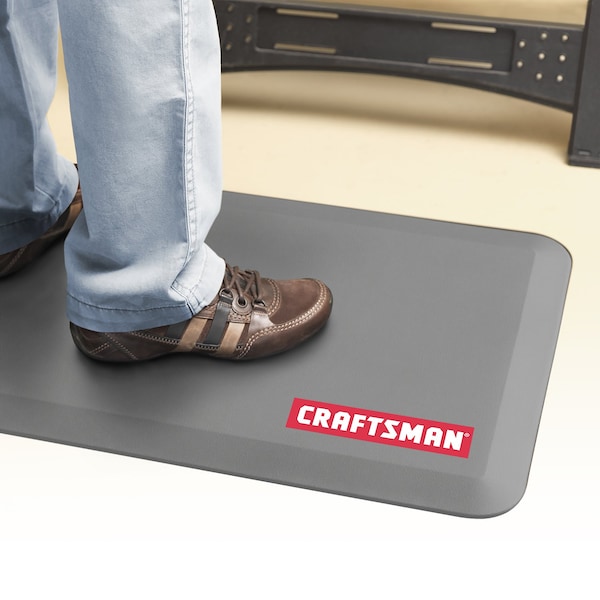 Craftsman Antifatigue Mat, 32 in L x 20 in W, 0.75 in Thickness, Grey - CMXAFLG20323921