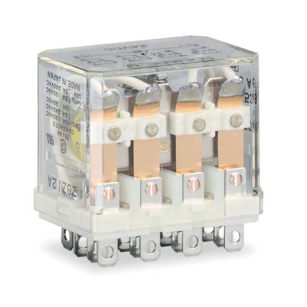 Relevador de uso general Schneider Electric, 24V DC Coil Volts, Cuadrado, 14 pines, 4PDT - 8501RSD44V53