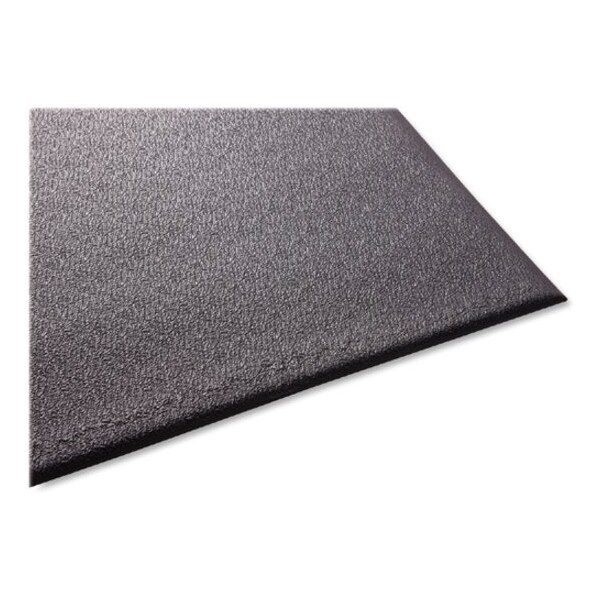 Genuine Joe Antifatigue Mat, 10 ft. L x 36" W, 0.38" Thickness, Textured, Black - GJO70371